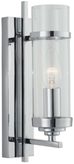 Wandleuchte, Chrom, H 28,5 cm, MILO
