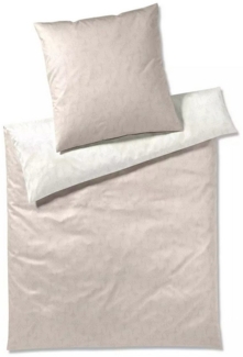 JOOP! Bettwäsche JOOP! Comfort Satin Bettwäsche Cornflower Glam 4114-7 nature 135x200, Comfort Satin, 2 teilig, Mit Reißverschluss
