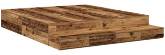 vidaXL Aufbewahrungsbettgestell Altholz 200 cm Holzwerkstoff 3335627