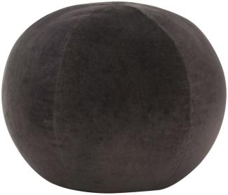 vidaXL Pouf Baumwollsamt 50×35 cm Anthrazit 284037