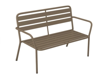 Vente-unique - Gartenbank - Metall - Taupe - MIRMANDE von MYLIA