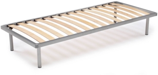 Dmora Orthopädisches Einzelbett Lattenrost Abalui, orthopädisches Untergestell aus Birkensperrholz mit 14 Latten, 100 % Made in Italy, 80 x 200 x 34 cm