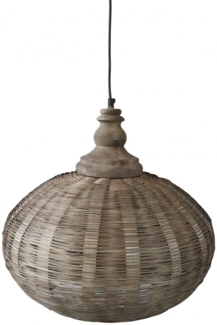 Chic Antique - Hängelampe Lampe D 40cm Geflochten Ratten Naturfarben 71130200