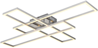 DAKARI Deckenleuchte, 1flg. Alu chrom, inkl. LED 40W, 230V, 4230lm, 3000K