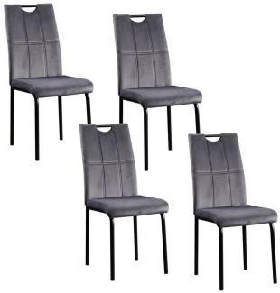 HTI-Living Esszimmerstuhl Stuhl Denton Velvet 4er-Set (Set, 4 St), Esszimmerstuhl Samt