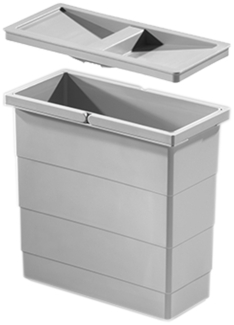 Hailo Inneneimer 1102449 mit Deckel 12 L 320 x 156 x 295 mm 2 Henkel