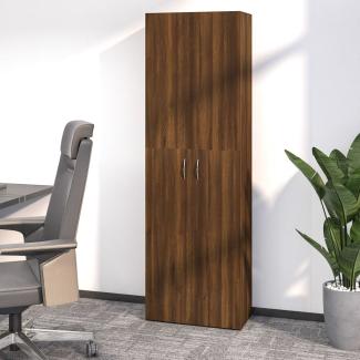 vidaXL Büroschrank Braun Eichen-Optik 60 x 32 x 190 cm Holzwerkstoff