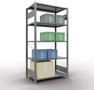 Schulte Regal MULTIplus150 12760 Grund 2.000x1.000x600mm 5 Böden verzi