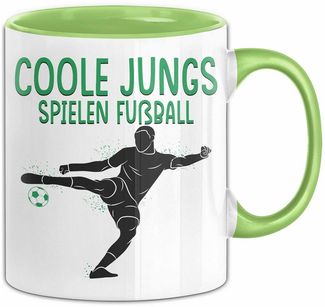 Trendation Tasse Fußballspieler Tasse Geschenk Coole Jungs Spielen Fußball Geschenkidee