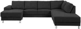 PKline Sofa in anthrazit Couch Möbel Chaiselounge Wohnlandschaft rechts