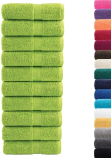 vidaXL Premium Waschhandtücher SOLUND 10 Stück Apfelgrün 30x30 cm 600 g/m² 137493