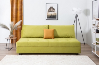 COLLECTION AB Schlafsofa DARIA inklusive Schlafunktion und Bettkasten, Schlafsofa,Bettfunktion,Bettkasten,inklusive Rückenkissen,Federkern