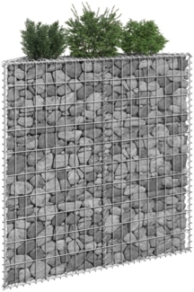 vidaXL Gabionen-Hochbeet Trapezform Verzinkter Stahl 100x20x100 cm 145653