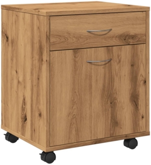 vidaXL Rollcontainer Artisan-Eiche 45x38x54 cm Holzwerkstoff 856655