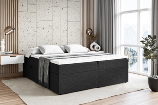 ALTDECOR Boxbett MARCE-BW (Multipocket-Matratze H4. H3 Matratze Bonellfederung. Topper)
