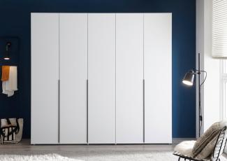 Schlafkontor Drehtürenschrank Marlu Schrank, Kleiderschrank mit Drehtüren 3-,4-, oder 5-türig, Griffleiste aus Metall