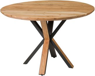 Esstisch rund Akazie 120 x 120 x 76 natur lackiert