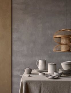 Broste Copenhagen Espressotasse NORDIC SAND Espressotasse 0,05 l, Steinzeug mit reaktiver Glasur, Nordic Sand Espressotasse mit Untertasse