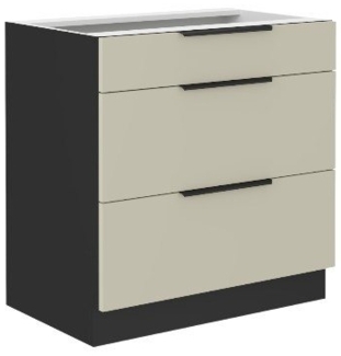 ROYAL24_MARKT Unterschrank - Solider Stauraum, der Ihre Küche mit funktionaler Eleganz ergänzt (Küchen Untererschrank, 1-St, Premium - ARONA) Edle Materialien - Stilvolles Design - Hohe Qualität