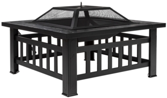 HI Feuerstelle in Steinoptik 81 x 81 x 45 cm Feuer-Stelle 64153