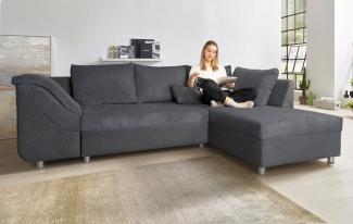 COLLECTION AB Ecksofa Sally L-Form, mit und ohne Bettfunktion, inklusive loser Rücken- und Zierkissen