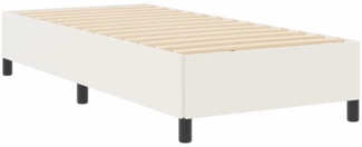 vidaXL Bettgestell Creme 90x190 cm Cordstoff 42006944