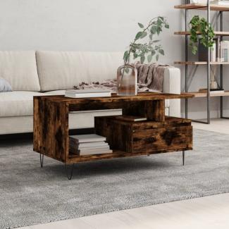 vidaXL Couchtisch Räuchereiche 90x49x45 cm Holzwerkstoff 831025