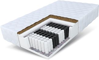 Matratze 160x200 Taschenfederkern H3 und H4 HOME MAX 7 Zonen Kokos Bett Matratze