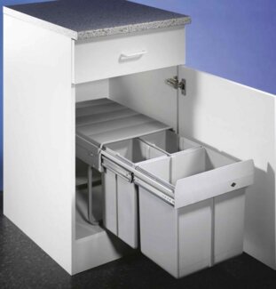 WESCO 787821-85 Abfallsorter 32 (2x8 + 16) Liter TRENTA 6 ab 40 cm Schrankbreite