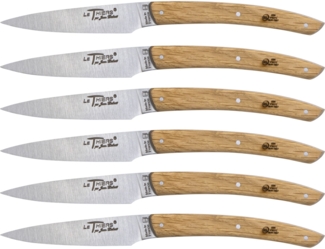 Laguiole Jean Dubost Messer Set 6 tlg, Eichenholz