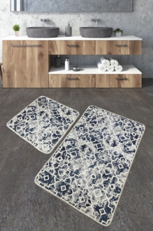 Badematten-Set (2 Stück), 'Maine', Mehrfarbig