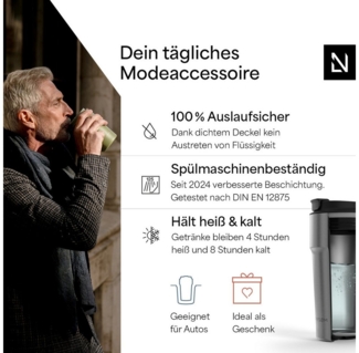 LARS NYSØM Thermobecher Bevægelse, 1-tlg.