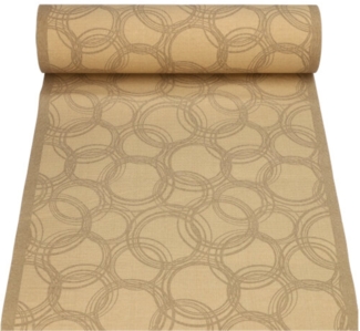 Tischläufer, stoffähnlich, PV-Tissue Mix "ROYAL Collection" 24 m x 40 cm sand "Bubbles"
