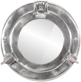 vidaXL Bullaugen-Spiegel Wandmontage Ø23 cm Aluminium und Glas 357847