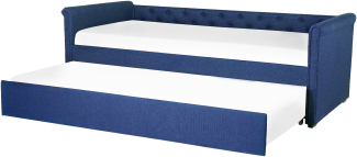 Tagesbett LIBOURNE 80 x 200 cm Stoff Marineblau