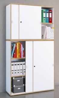 VCM Aktenschrank Büroschrank Aktenschrank Schiebetüren Salia 5fach (1-St)