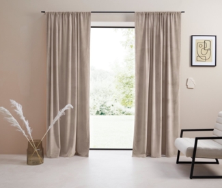 LeGer Home by Lena Gercke Vorhang Samt Ladina (1 St), Stangendurchzug, blickdicht, Polyester, blickdicht, gewebt, verschiedene Größen, 1 Stück, Bestseller