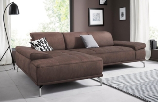 Places of Style Ecksofa Caluna L-Form, mit Sitztiefen- und Kopfteilverstellung