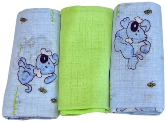 Babymajawelt Spucktuch Baby Mullwindeln 70x80 cm, 3er Pack, Mulltücher Schmusetücher, (3-tlg), Made in EU, besonders weich, Halstuch, Sabbertuch