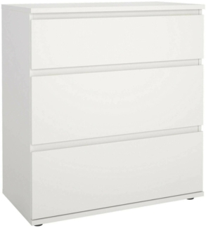Dmora Kommode Aski, Mehrzweckkommode, Schlafzimmerkommode, Schrank mit Schubladen, 77x40 h84 cm, Weiß