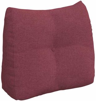 vidaXL Rücken Kissen Weinrot 60 x 24 x 50 cm Stoff 42014386