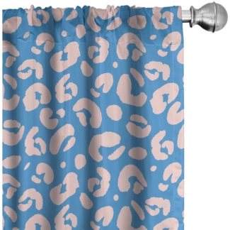 Abakuhaus Gardine Vorhang für Wohnzimmer Schlafzimmer Dekor, Microfaser, Leopard-Druck Panther African Haut