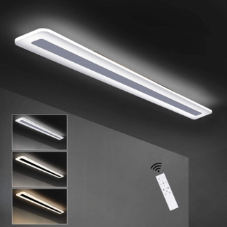 ZMH LED-Deckenleuchte, dimmbar, mit Fernbedienung, 40 W, 100 cm