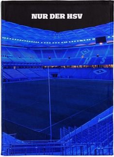 Wohndecke Flanellfleecedecke Stadion, HSV, mit Foto-Motiv
