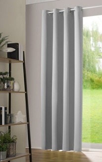 heimtexland Verdunkelungsvorhang Thermo- Verdunkelungsgardine Vorhang Ösenschal uni, Ösen (1 St), verdunkelnd, Verdunkelungsstoff, Schalldämmung
