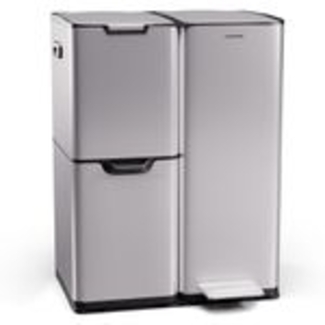 Klarstein Mülltrennsystem Tiyo, Mülleimer 3 Fach Treteimer Trash Bin 60L