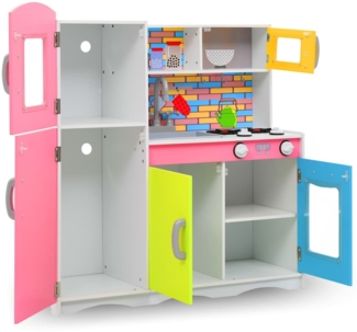 Kinderspielküche MDF 80 x 30 x 85 cm Mehrfarbig
