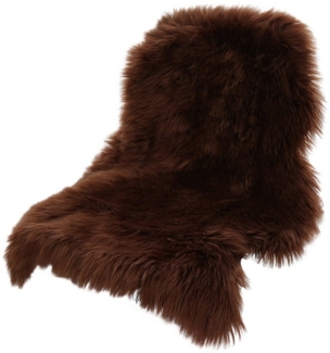 OKWISH Fellteppich Hochflor Teppich Wohnzimmerteppich Schlafzimmerteppich, fellförmig, Höhe: 60 mm, Teppiche für Bettvorleger 60*100 CM Shaggy
