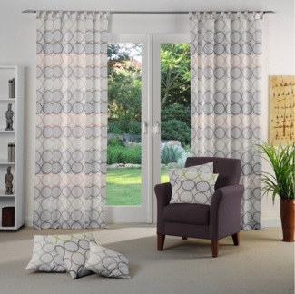 Wirth Vorhang Zirbello, Schlaufen (1 St), blickdicht, Jacquard