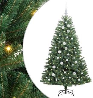 vidaXL Künstlicher klappbarer Weihnachtsbaum mit 150 LEDs Grün 150 cm 3395481